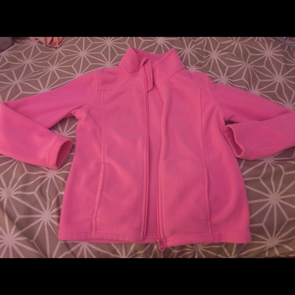 A pink jacket